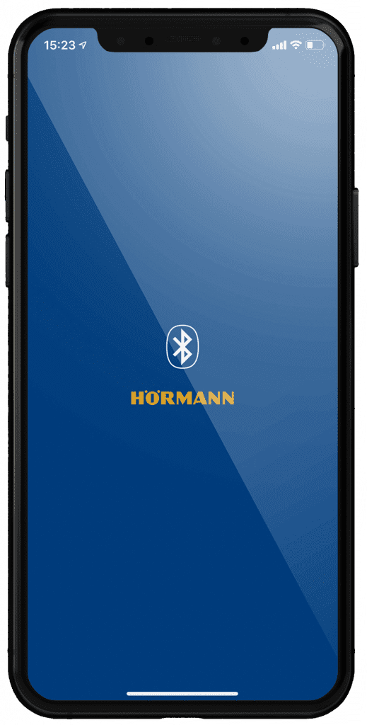 Smartphone single BlueSecure App Hörmann